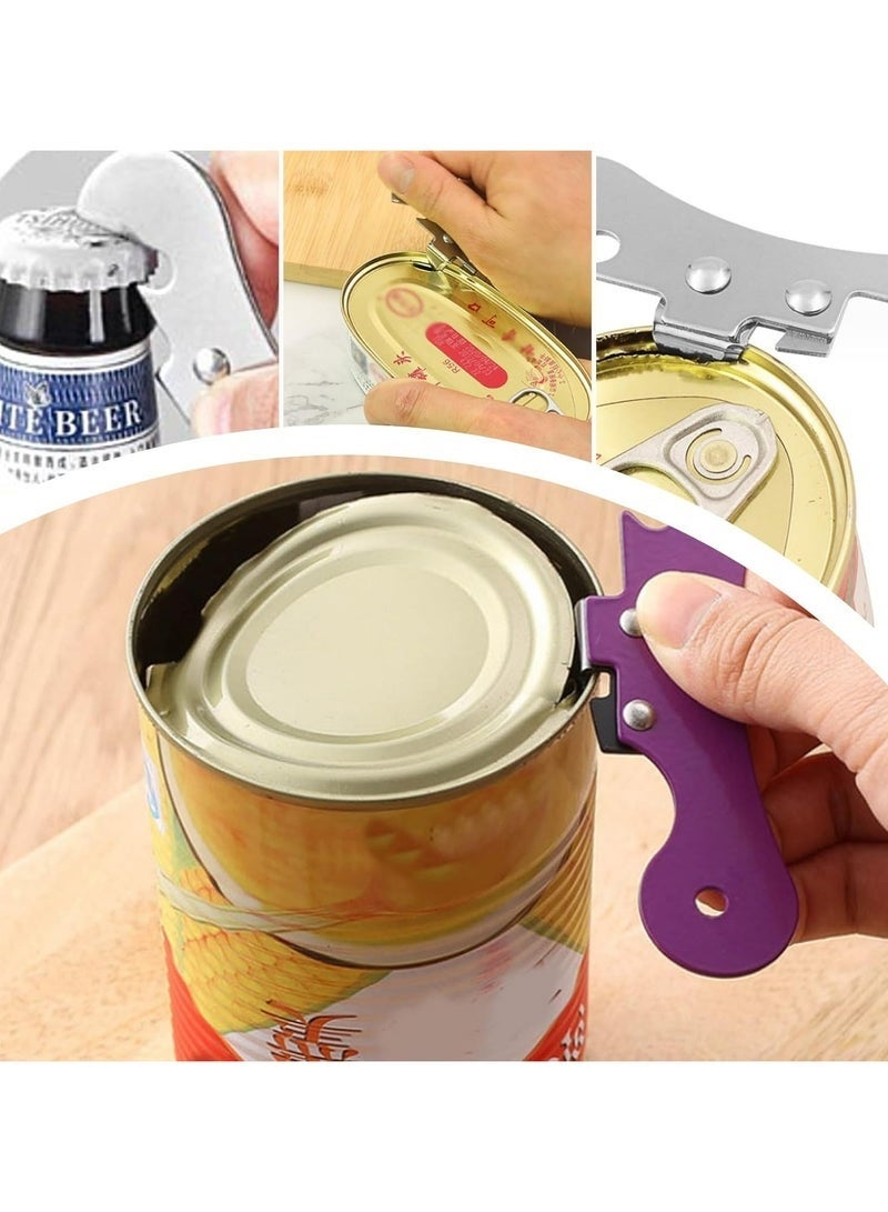SHAOZHEN 6PCS Stainless Steel Handheld Can & Lid Openers, Lightweight Kitchen Tool - Image 3