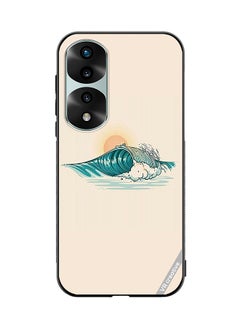 Protective Case Cover For Honor 70 Pro Waves Design Multicolour