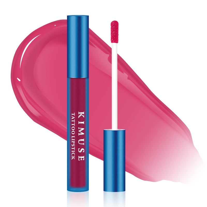 KIMUSE Tattoo Peel & Reveal Lip Stain, Waterproof Long Lasting Peel Off Lip Liner Tattoo, Non Stick Color Peel Off Mask Lip Gloss Makeup - Image 1