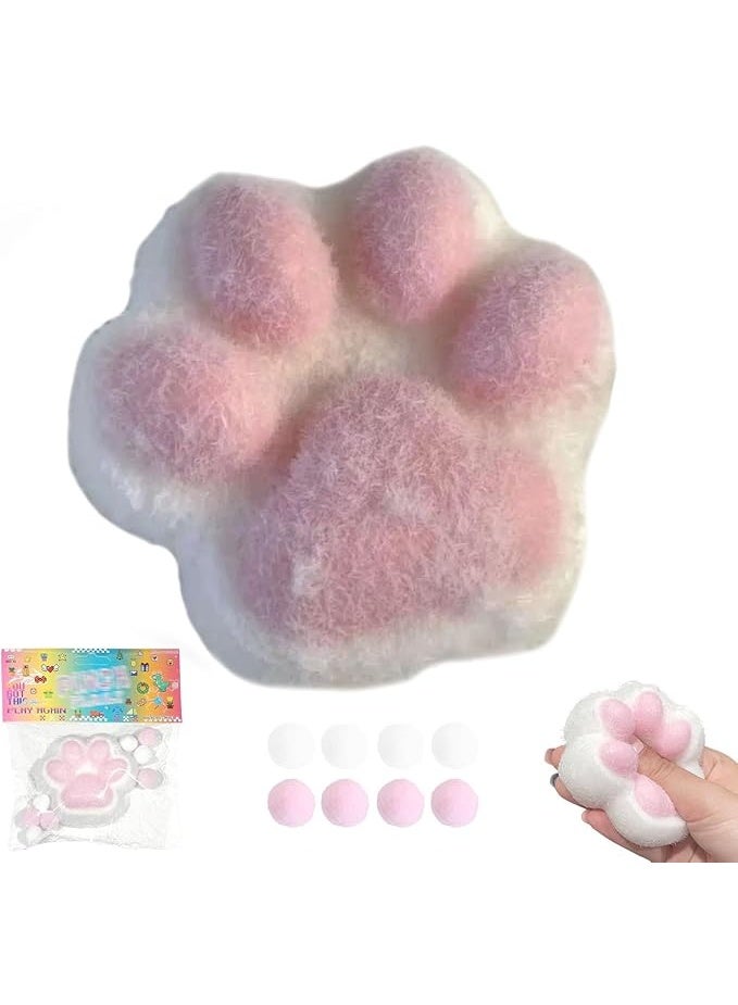 Handmade Big Cat Paw Silicone Squeeze Toys, Cat Paw Taba Squishy, Fufu Cat Paw Sensory Toys for Stress Relief - Image 2
