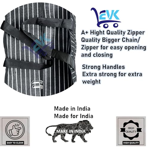 EVK® Extra Large Capacity Travel Bag/Storage Bag/Move-in Bags/Duffel Bag - Strong, Durable, Foldable and Water Resistant (PACK OF 3) - Image 3
