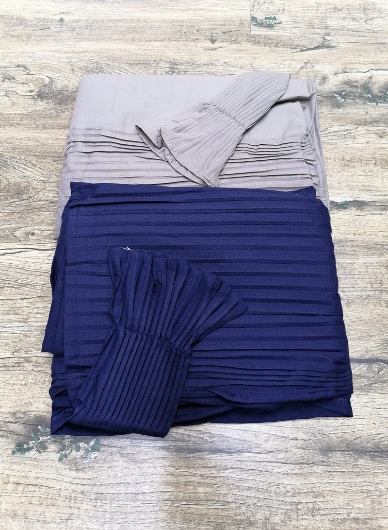 مون 2/شرشف صلاة مرد قطن ناعم ومريح للغاية  يتضمن طرحة ويغطي الجسم بالكامل بمقاس موحد وواسع مناسب لجميع الأجسام - Image 2