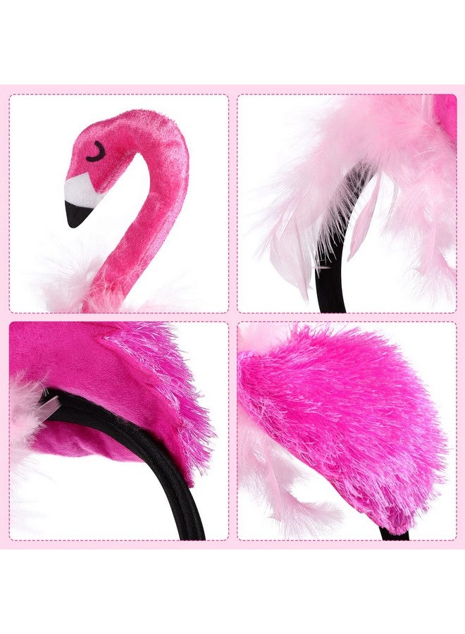 PRETYZOOM Hawaii Flamingo Headband Creative Flamingo Headdress For Hawaii Carnival Tropical Party Hair Accessory - Image 4
