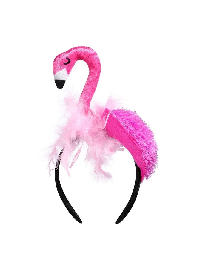 PRETYZOOM Hawaii Flamingo Headband Creative Flamingo Headdress For Hawaii Carnival Tropical Party Hair Accessory - Image 2