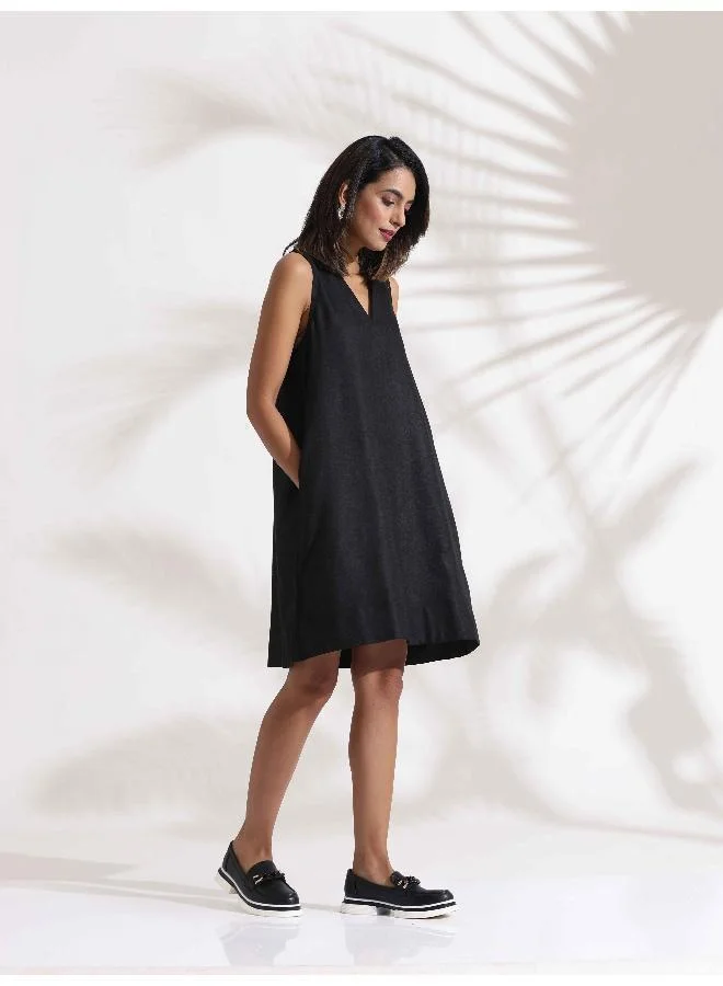trueBrowns Sleeveless A-Line Dress