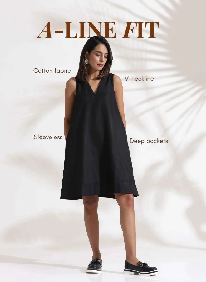 trueBrowns Sleeveless A-Line Dress