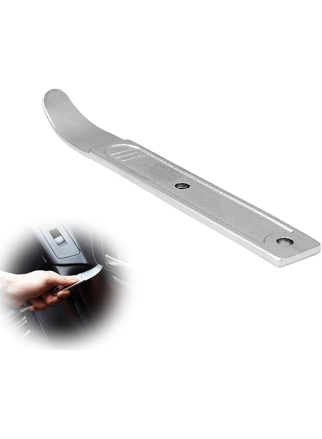 SYOSI 2 Pcs 4140 Mini Pry Tool Set, Car Trim Removal Kit, Door Panel & Interior Trim Tools For Automotive & Planes, Essential Pry Bar For Easy Panel Removal - Image 1