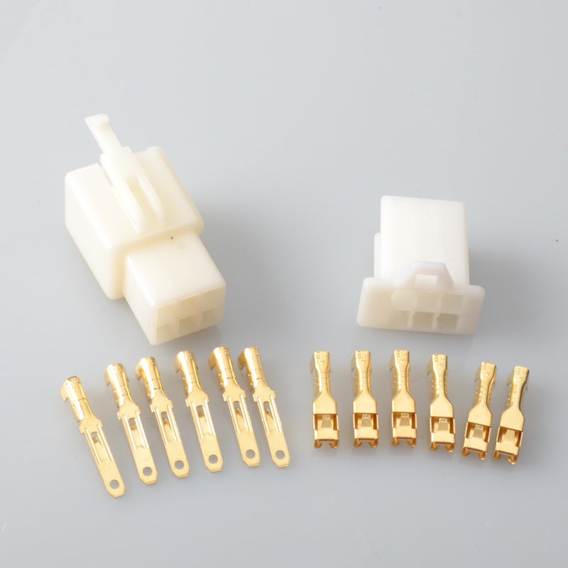 2.8Mm Connector 1/2/3/4/6P Car Motorcycle Electric Vehicle Terminal Copper Male And Female Plug Spring Connector - Image 1
