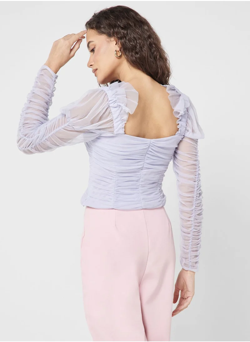 French Connection Sweetheart Neck Top