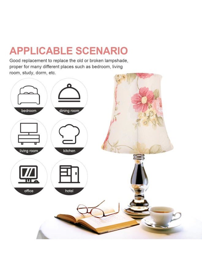Baluue Table Lamp Shade Cloth Lamp Shade Pendant Light Shade Fabric Barrel Lampshade Clip On Bulb Lamp Cover Chandelier Lampshade Replacement for E27 Table Lamp Floor Lamp Wall Light - Image 2