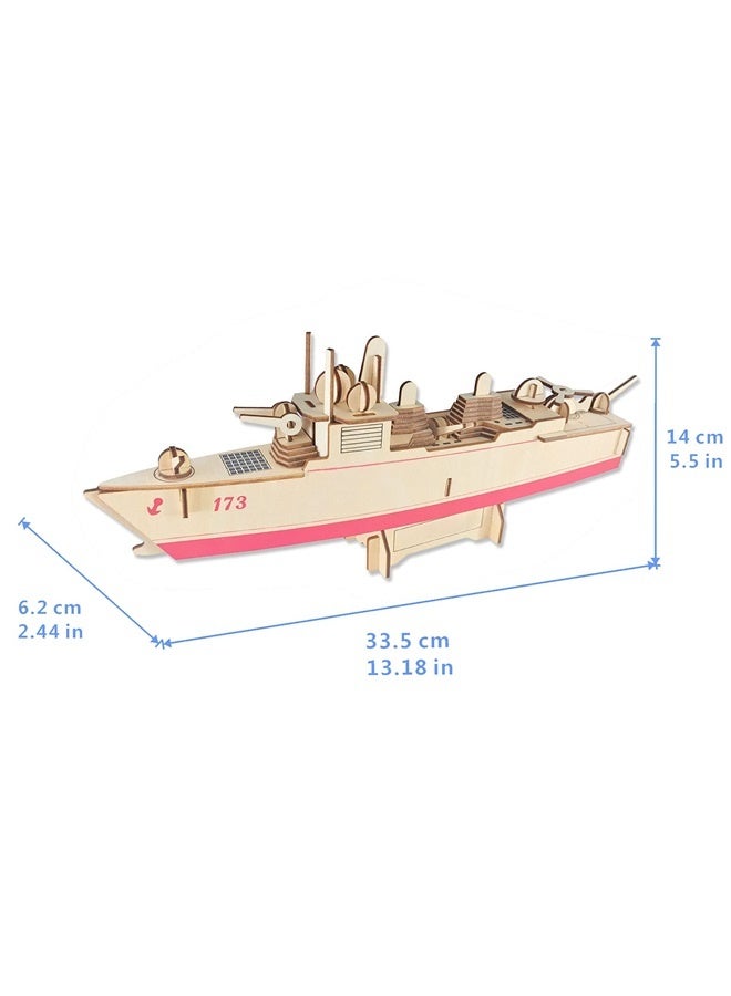 3D Puzzles for Adults Ship Model Kit, Ship Models Building Kits,Ship 3D Puzzle Family Puzzle, Desk Decor Birthday Gifts for Women Men - Image 2