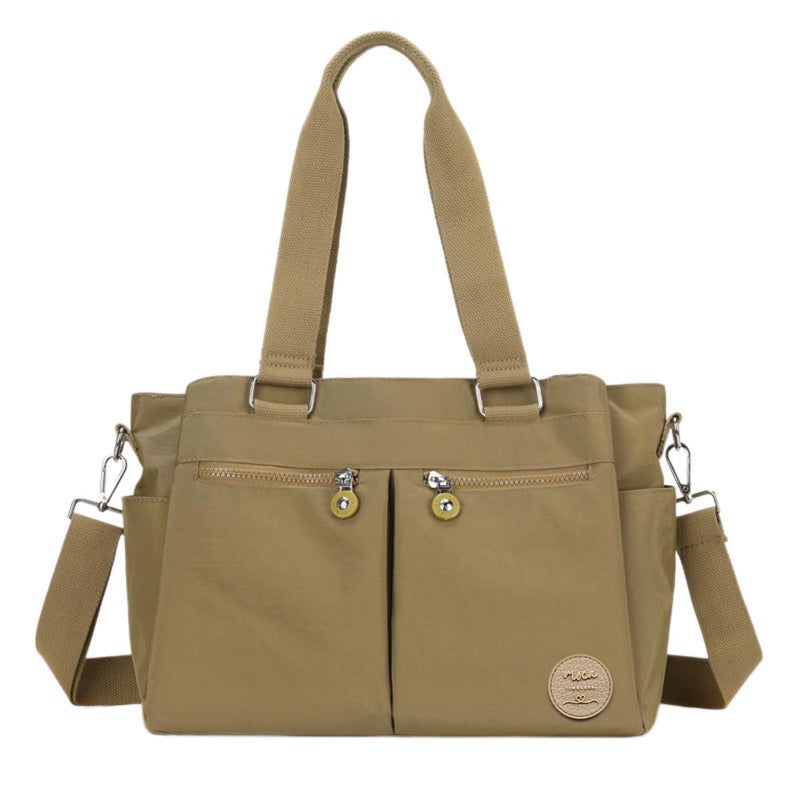 Moca Womens Casual Nylon Water Resistant Crossbody Tote Sling Handbag, Multi-Pocket Design with Adjustable Shoulder Straps for Work Travel Office, Everyday Use - Image 1