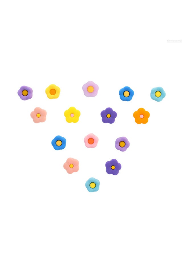 Generic Suitable For PS5 Streaming Handset Small Flower Rocker Cap Gaming Handset Rocker Protective Cover Handle Silicone Button Cap-Product Color:7  - Image 5