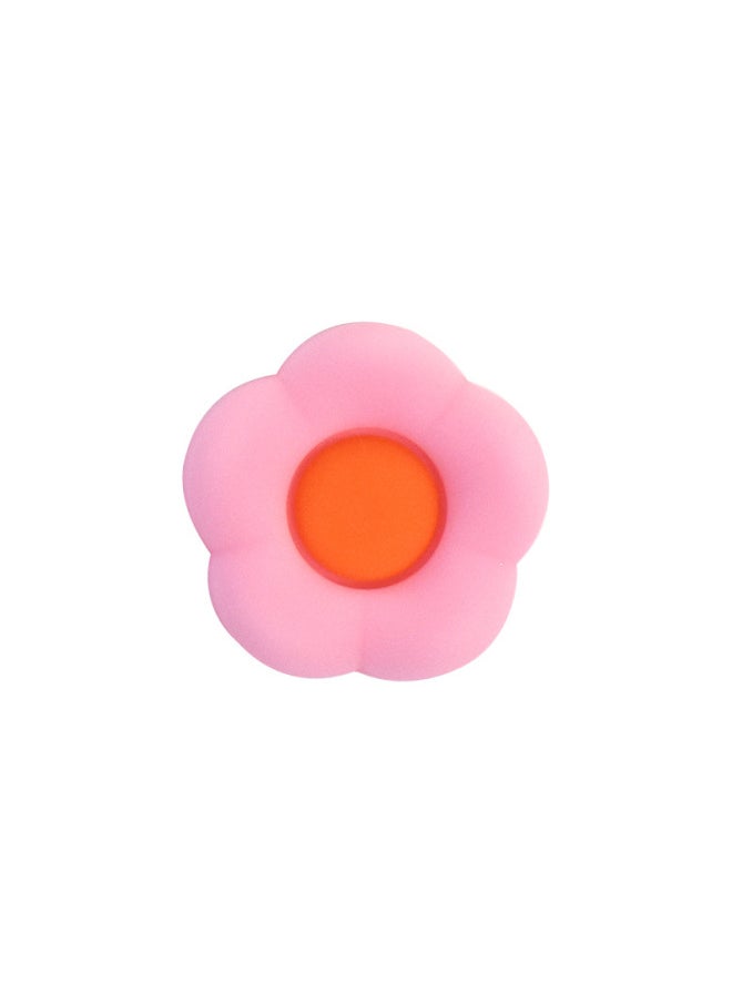 Generic Suitable For PS5 Streaming Handset Small Flower Rocker Cap Gaming Handset Rocker Protective Cover Handle Silicone Button Cap-Product Color:7  - Image 1