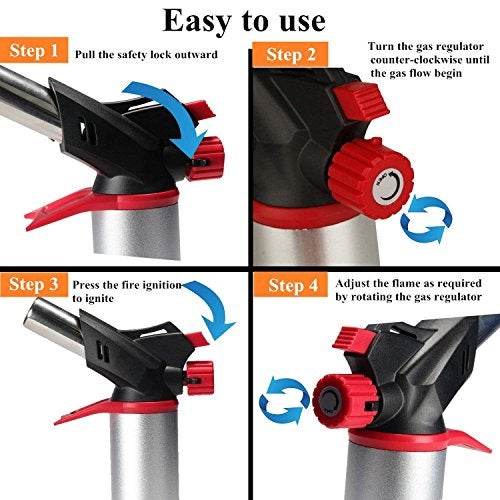 ZHART Barbecue Blow Torch For Resin Art Burner Welding Soldering Iron Lighter Flame Gun Gas Butane - Image 3