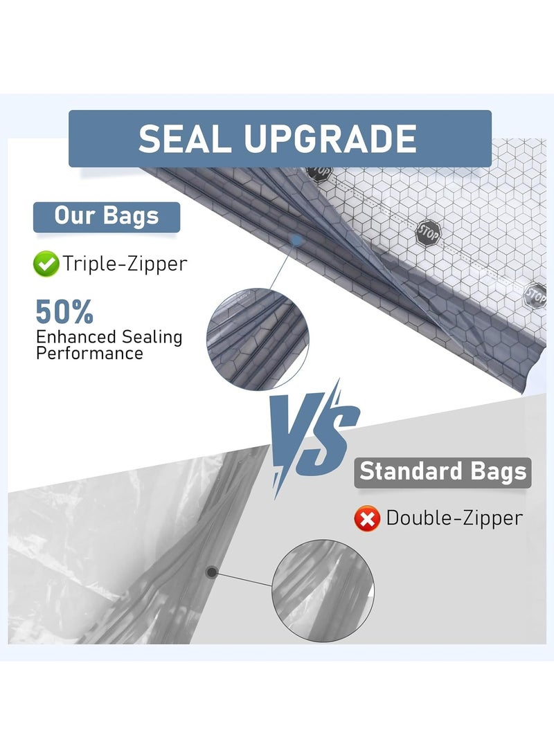 Vacuum Bags for Travel with Rechargeable air Pump, 15 Pack Compression Packing Seal Bag for Luggage and Suitcase, 5 Small + 5 Medium + 5 Large Space Saver Bags for Clothing Travel - Image 5