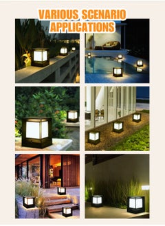 Vmax Solar LED Outdoor Deck Light Solar Deck Lighting Outdoor Solar Lamp LED Deck Light Outdoor Solar Lighting Solar Pathway Light Solar Garden Light Solar Yard Light Pier Mount Light Solar Post Cap Light Solar Column Light 4-Sided Solar Light 360° Lighting Solar Lamp  - Image 5