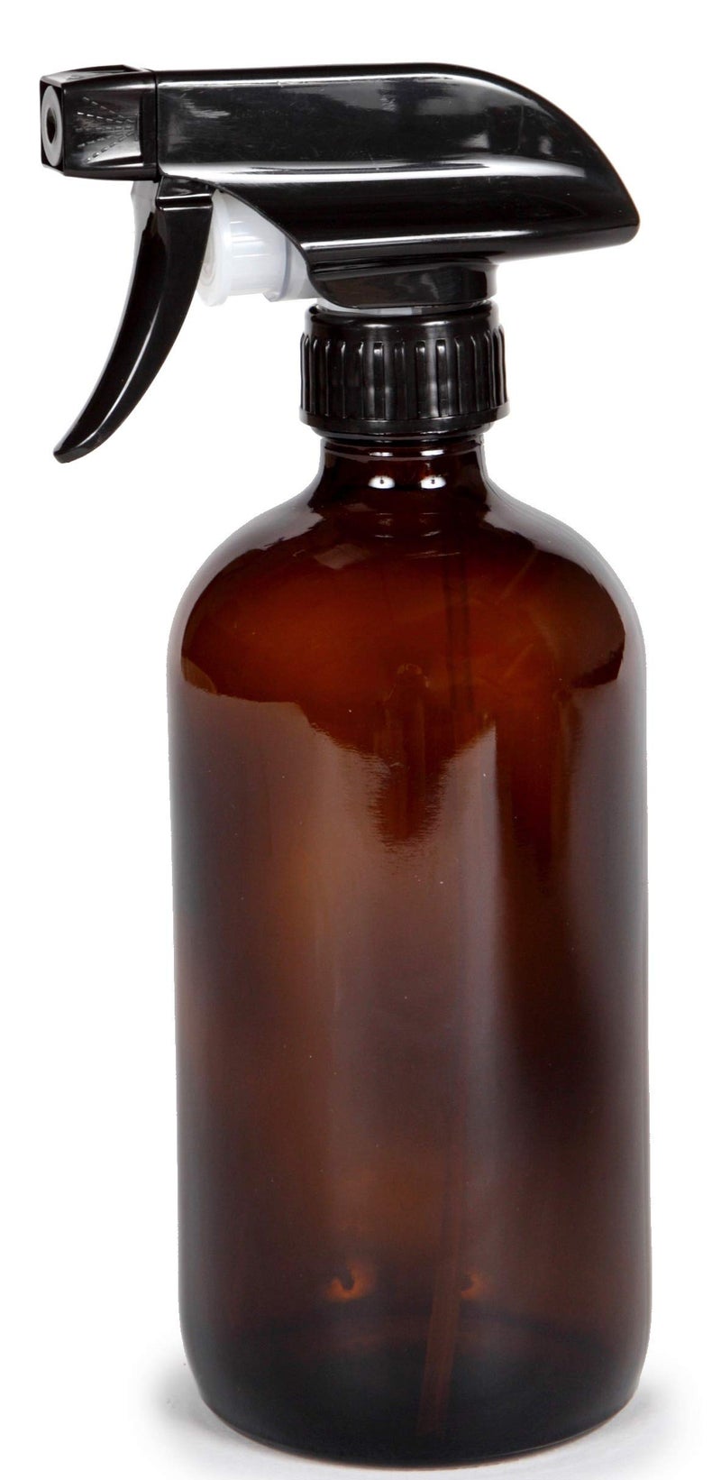 Vivaplex  6  Large  16 Oz  Empty  Amber Glass Spray Bottles With Black Trigger Sprayers - Image 5