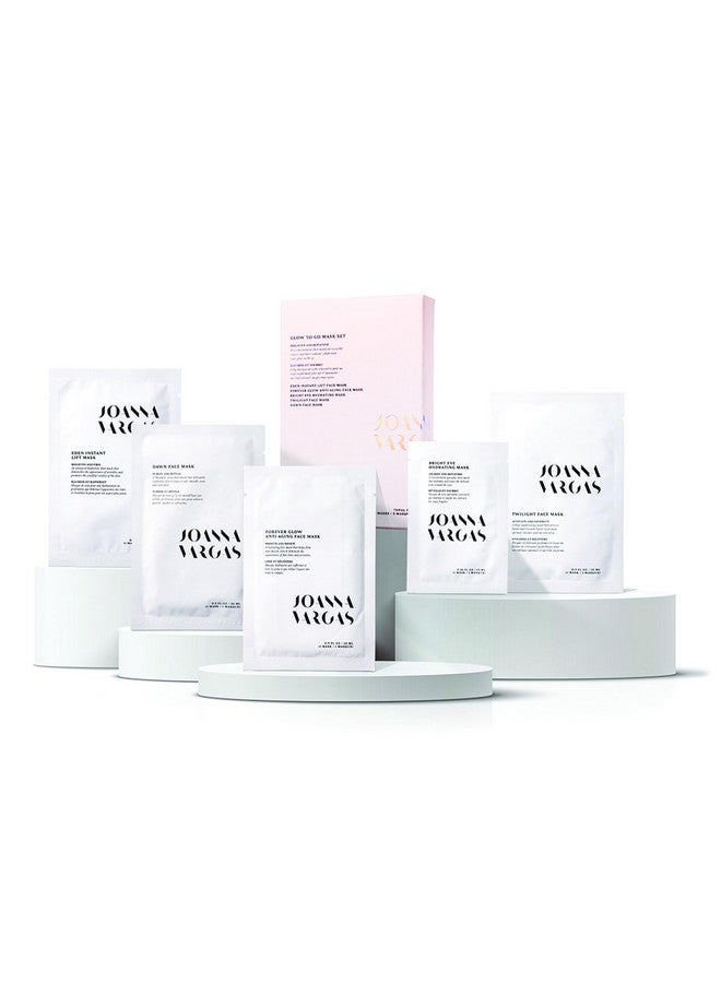 Joanna Vargas Joanna Vargas Glow to Go Moisturizing Face Masks for Women - 5 Sheets Hydrating Face Masks for Radiant & Revitalized Skin - Travel-Friendly Face Mask Skincare Set - Firming Facial Masks for Women - Image 4