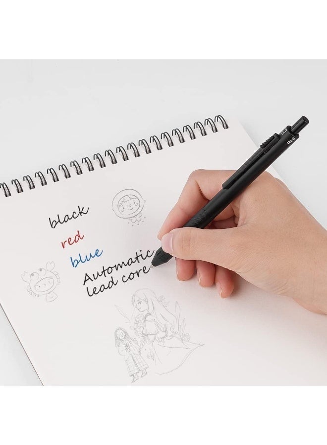fantasize 4 in 1 Multicolor Pen, 0.5mm Fine Point Multi-Pen with Mechanical Pencil Function, Ergonomic Design for Comfortable Writing, Gift for Writers and Artists - Image 4