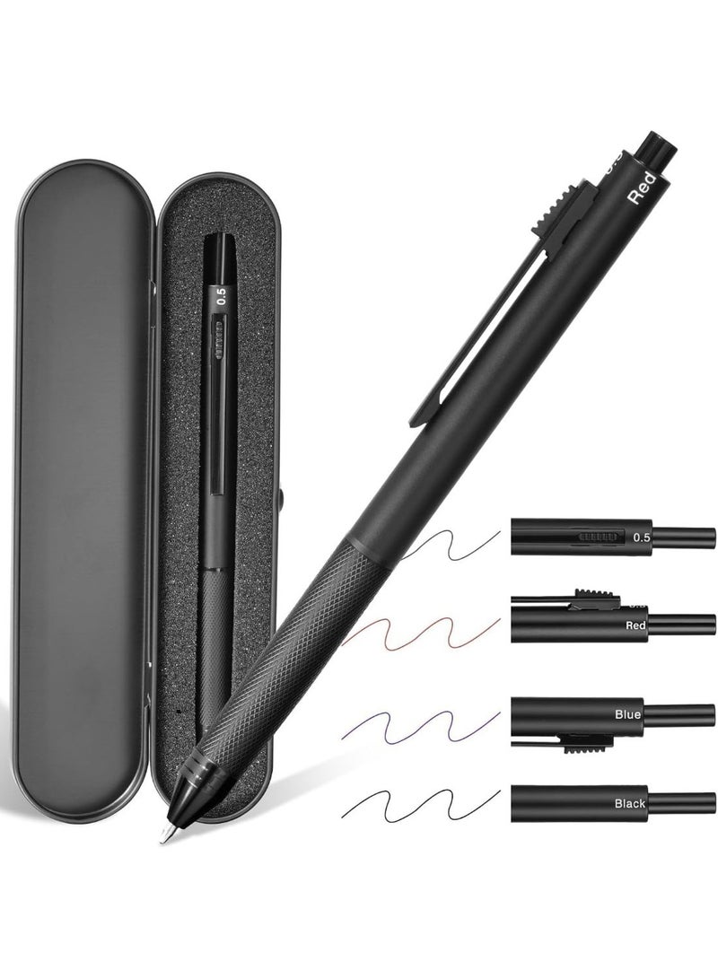 fantasize 4 in 1 Multicolor Pen, 0.5mm Fine Point Multi-Pen with Mechanical Pencil Function, Ergonomic Design for Comfortable Writing, Gift for Writers and Artists - Image 1