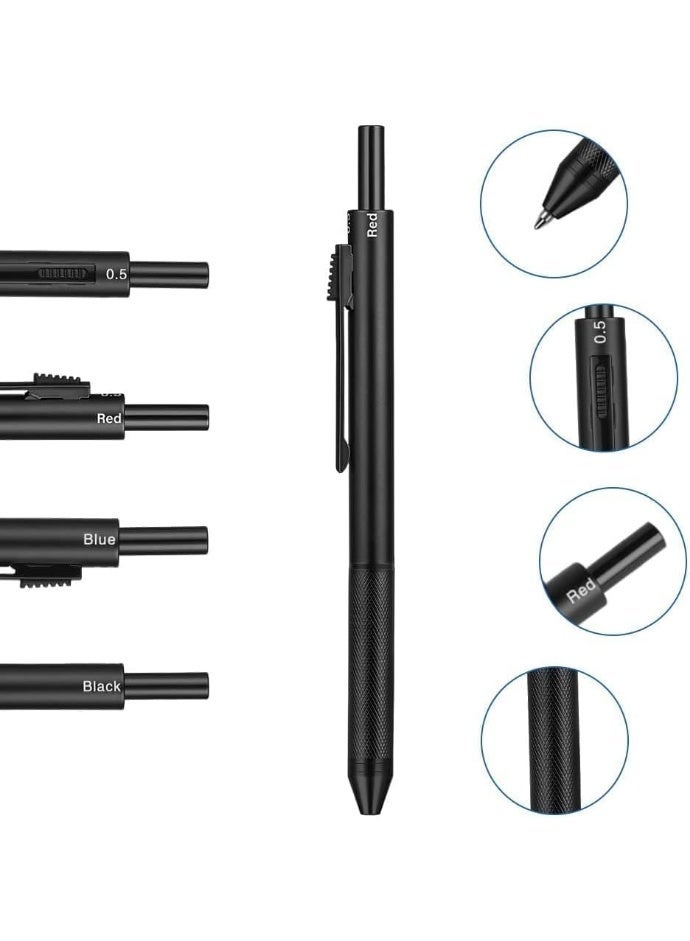 fantasize 4 in 1 Multicolor Pen, 0.5mm Fine Point Multi-Pen with Mechanical Pencil Function, Ergonomic Design for Comfortable Writing, Gift for Writers and Artists - Image 3