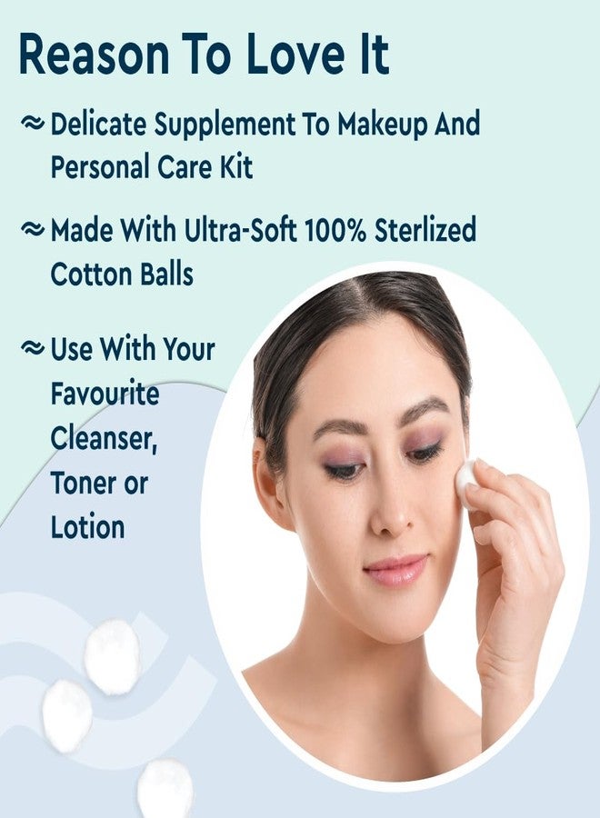 GUBB Hypoallergenic 100% Cotton Balls and Emobossed Cotton Pads for Face Cleansing & Makeup Removal - Deeply Cleanses | Removes Dirt | Soft on Skin & Safe on Skin | Can Be Used or Arts & Crafts | Can Be Used for Babies, White - 100 Pcs Each - Image 5