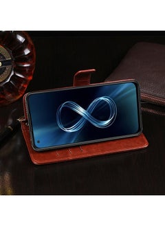 IDEWEI Case For Asus Zenfone 8 ZS590KS Crazy Horse Texture Horizontal Flip Leather Case with Holder & Card Slots & Wallet  - Image 5