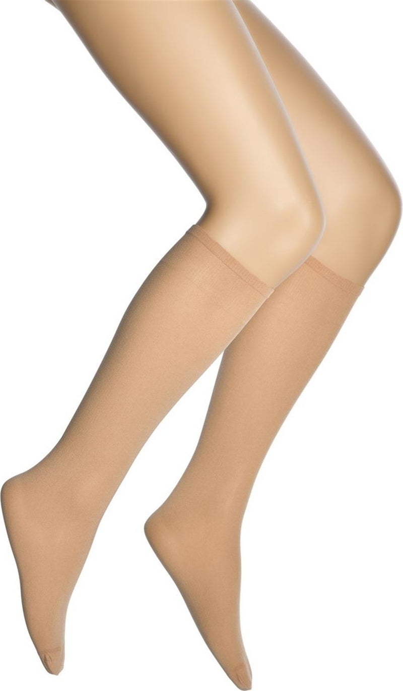 Dore Gold Thick Opaque Knee Length Women's Socks 