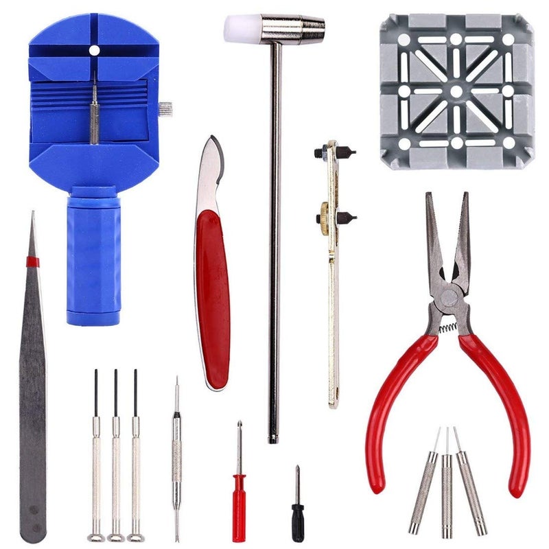 DIY Crafts Diy Crafts 10446 Watch Jewelry Repair Tool Kit With Back Opener Band Pin Strap Link Remover, Multicolor  - Image 1