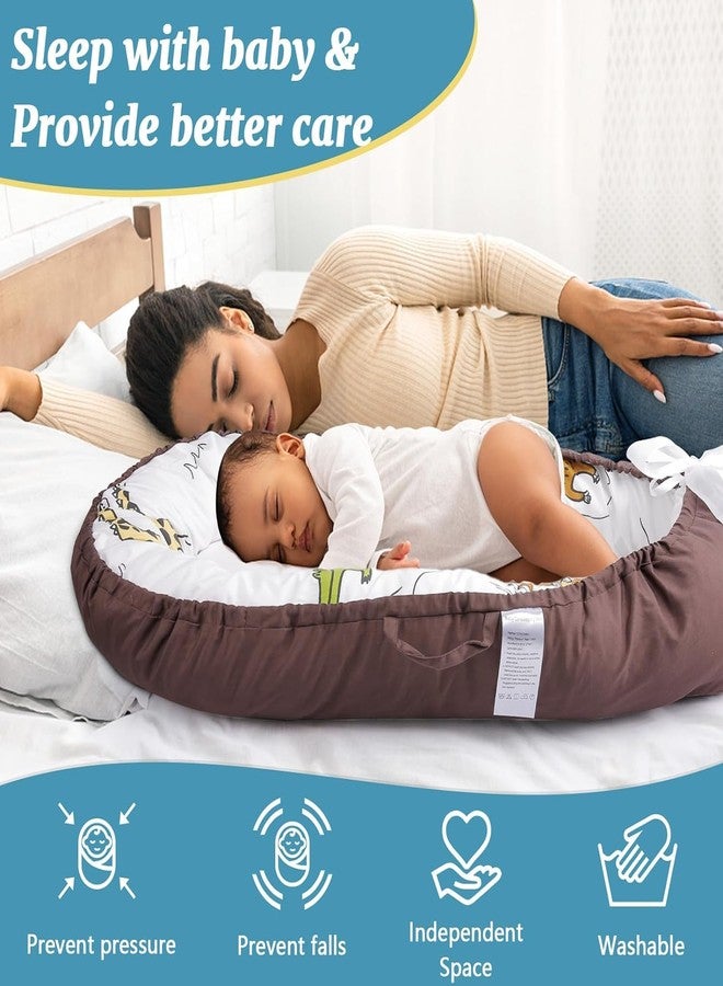 Linenovation Baby Lounger for Newborn Breathable and Easy Infant Portable Skin-Friendly Baby Lounger, 100% Soft Cotton Baby Floor Seat for Travel Baby Nest Pack of 2 Cover for 0-12 Months - Image 5