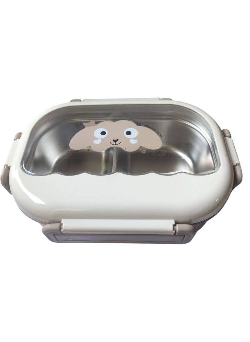Spaceshoop Cute Stainless Steel Lunch Box School Lunch Box for Kids Portable Sealed Lunch Container Separate Heated Lunch Box - Image 2