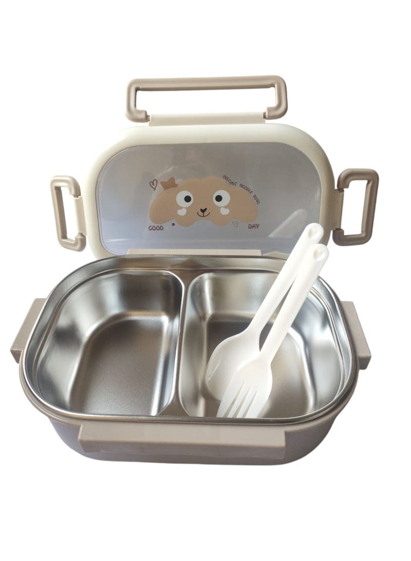 Spaceshoop Cute Stainless Steel Lunch Box School Lunch Box for Kids Portable Sealed Lunch Container Separate Heated Lunch Box - Image 3