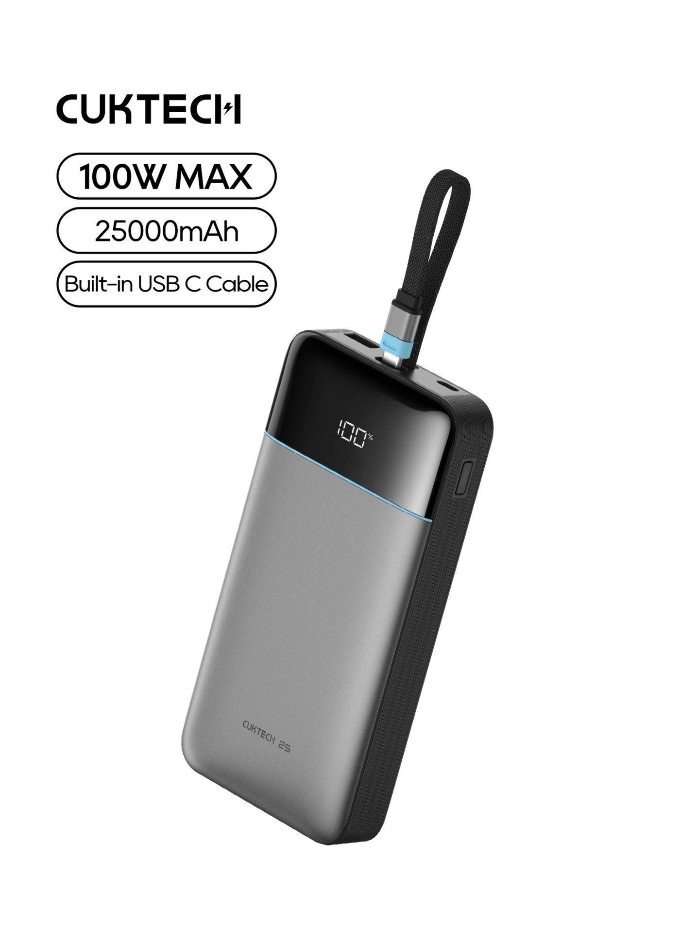 CUKTECH CUKTECH Power Bank Max two-way Fast Portable Charger With Digital Display 25se flight-ap ZD7832E4CCFEF5EE586A2Z