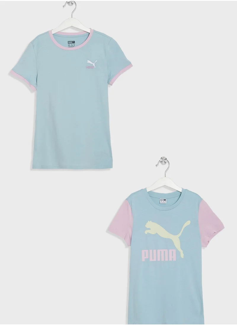 PUMA Kids Classics Two Color Logo T-Shirt