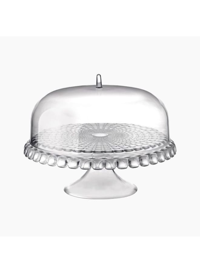 Guzzini - Tiffany, Cake Stand With Dome - Transparent, Ø36 X H28 Cm - 19940000