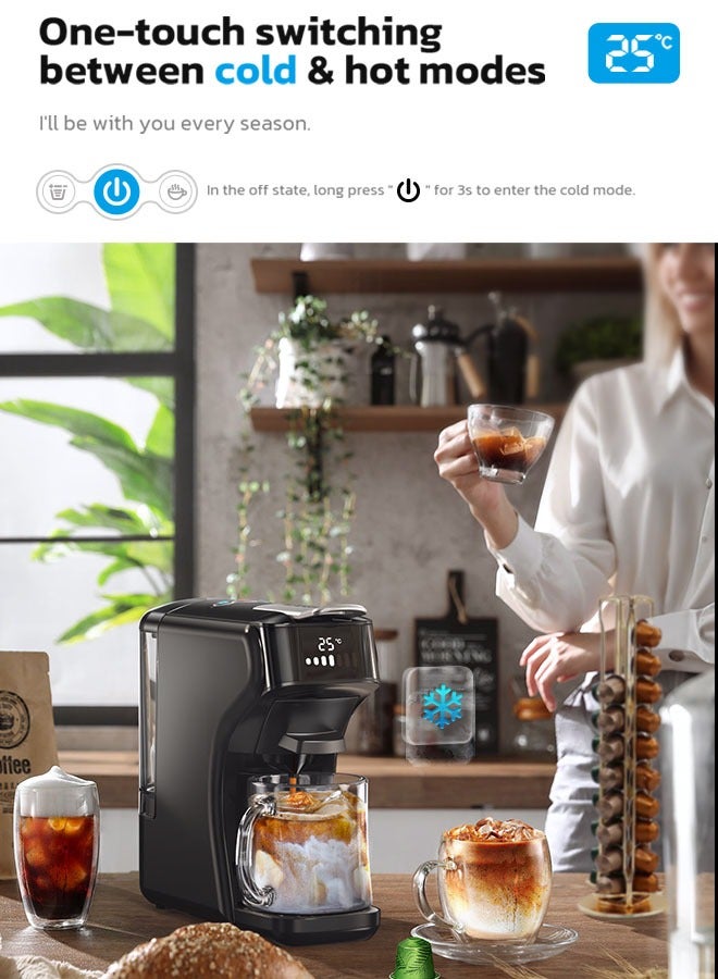 HiBREW ماكينة قهوة هاي برو 6 في 1 كبسولة - ساخن/بارد - متعددة الاستخدامات - إسبريسو - كافيتيرا - كابتشينو - صانعة القهوة H1B - Image 4