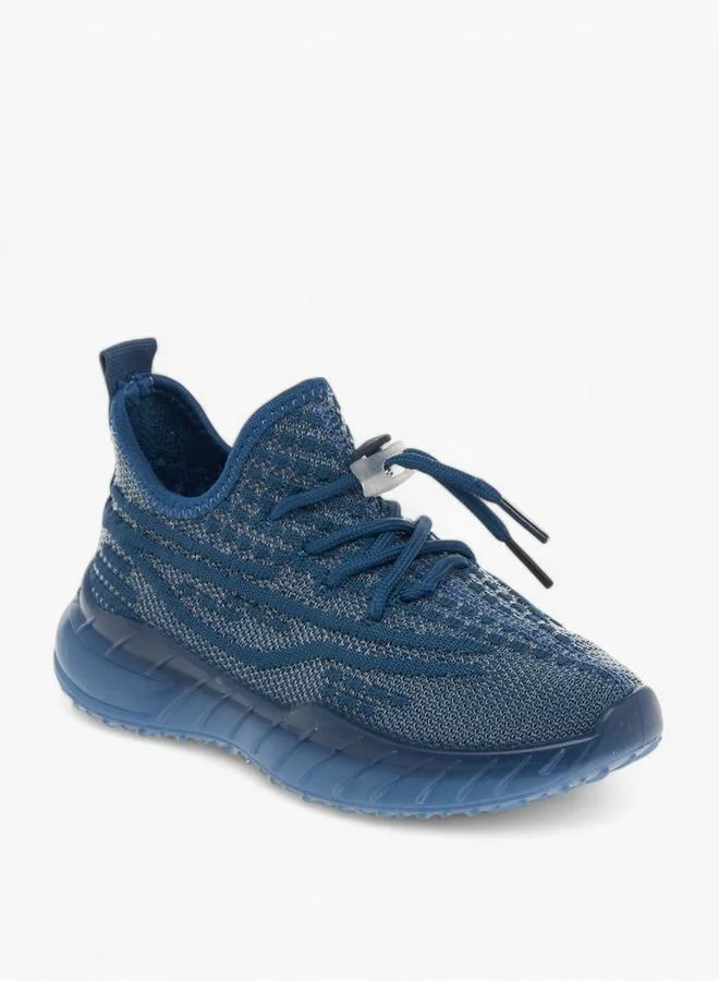 شو اكسبرس حذاء رياضي للأولاد برباط أحادي اللون