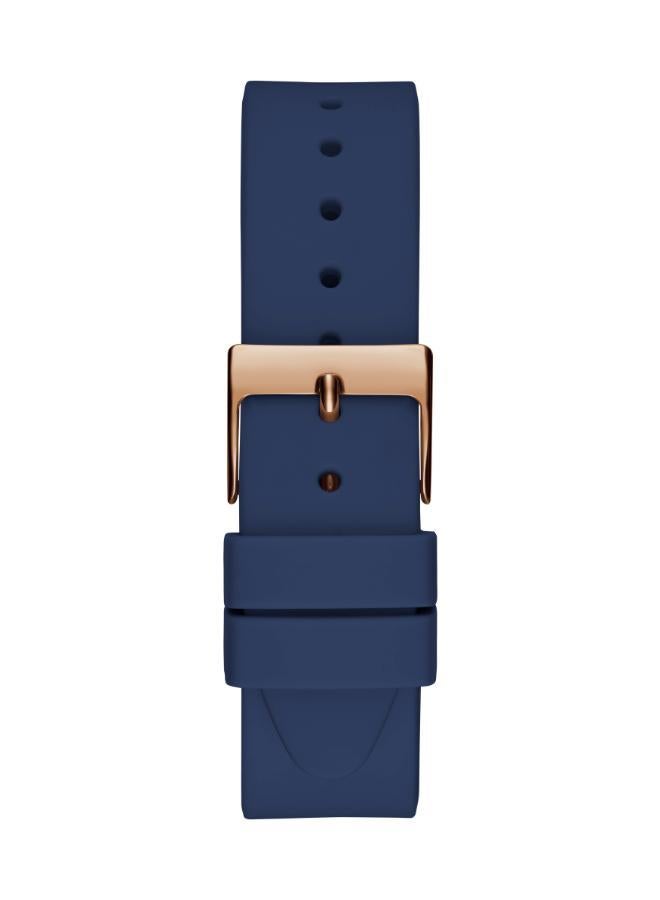 جس ساعة مينا لامعة بحزام سيليكون - Image 2