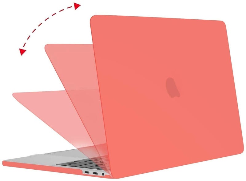 MOCA Case for New MacBook Air 13.6-inch (M4 A3240, M3 A3113, M2 A2681) with Touch ID, 2025 2024 2022 Release – M2 M3 M4 Air 13 Laptop Protective Plastic Hard Cover (Dark Peach) - Image 3