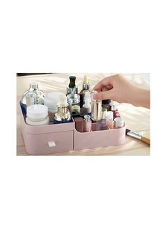 Spaceshoop Plastic Makeup Organizer With 6 Slots And Drawer  - Image 4