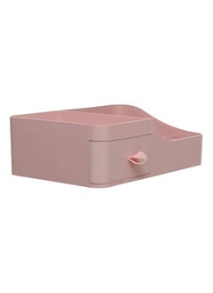 Spaceshoop Plastic Makeup Organizer With 6 Slots And Drawer  - Image 3