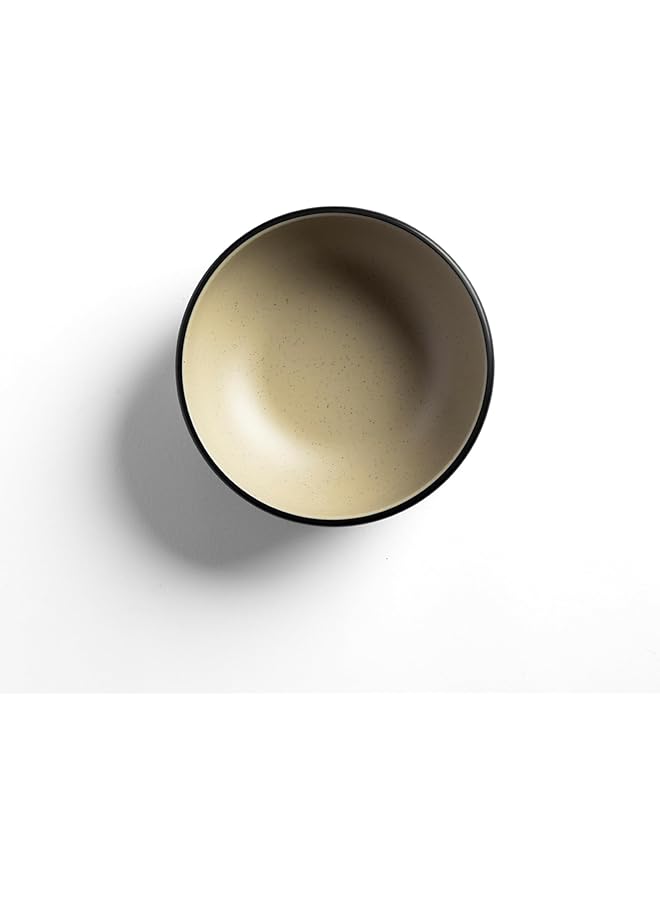 Master Gold Melamine 6 Pieces Round Chickpeas & Dipping Plates | Ideal For Serving Sauces, Appetizers & Pickles | Shatterproof, Dishwasher & Microwave Safe | Home, Restaurant, Hotels (Beige | Black, 12.5Cm) - Image 4