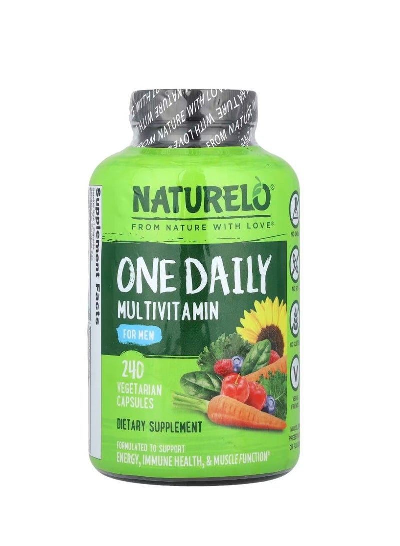 ناتوريلو كبسولة واحدة يومية متعددة الفيتامينات للرجال 240 كبسولة نباتية - Image 1