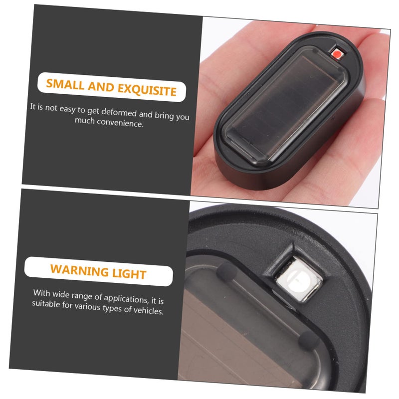 Solar Powered Car Theft Warning Light 2 Pack with Adhesive Base Flashing Security Lamp for Vehicle Roof USB Rechargeable - Image 5