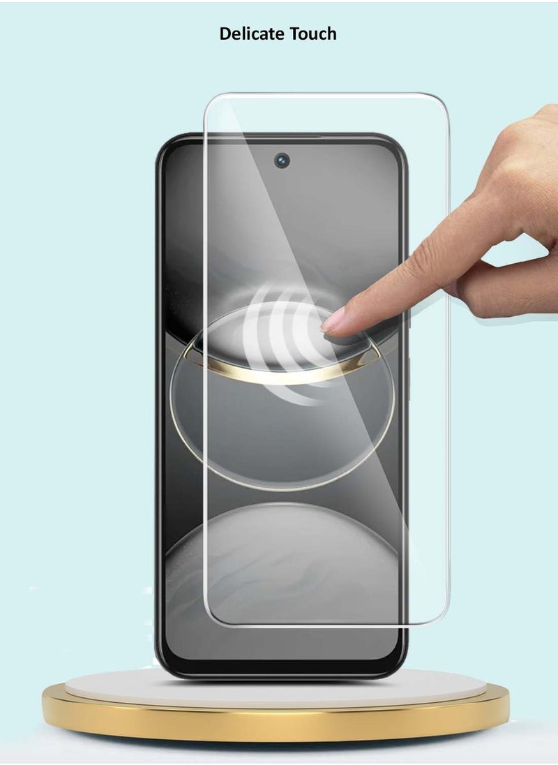 Raxoom Tecno Spark 30C 4G/5G 2024 GMAX Premium Series 9H Curved Edges 2.5D Tempered Glass Screen Protector â€“ Ultra Clear, Scratch-Resistant, Full Coverage, Anti-Fingerprint, Easy Installation â€“ Clear - Image 4
