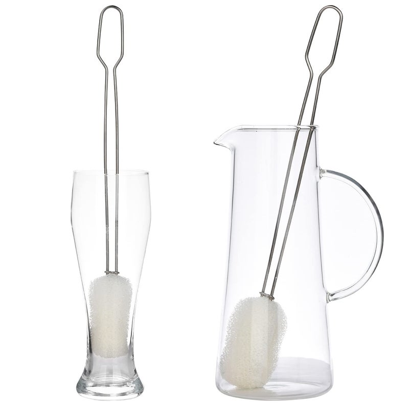 ALINK 14.5"" Extra Long Sponge Bottle Brush Cleaner Set  6-Pack Cleaning Brush for 1/ Half Gallon Water Bottle  128 oz 64oz 30oz Tumbler  Thermos  Jug  Teapot  Glass Pitcher - Image 3