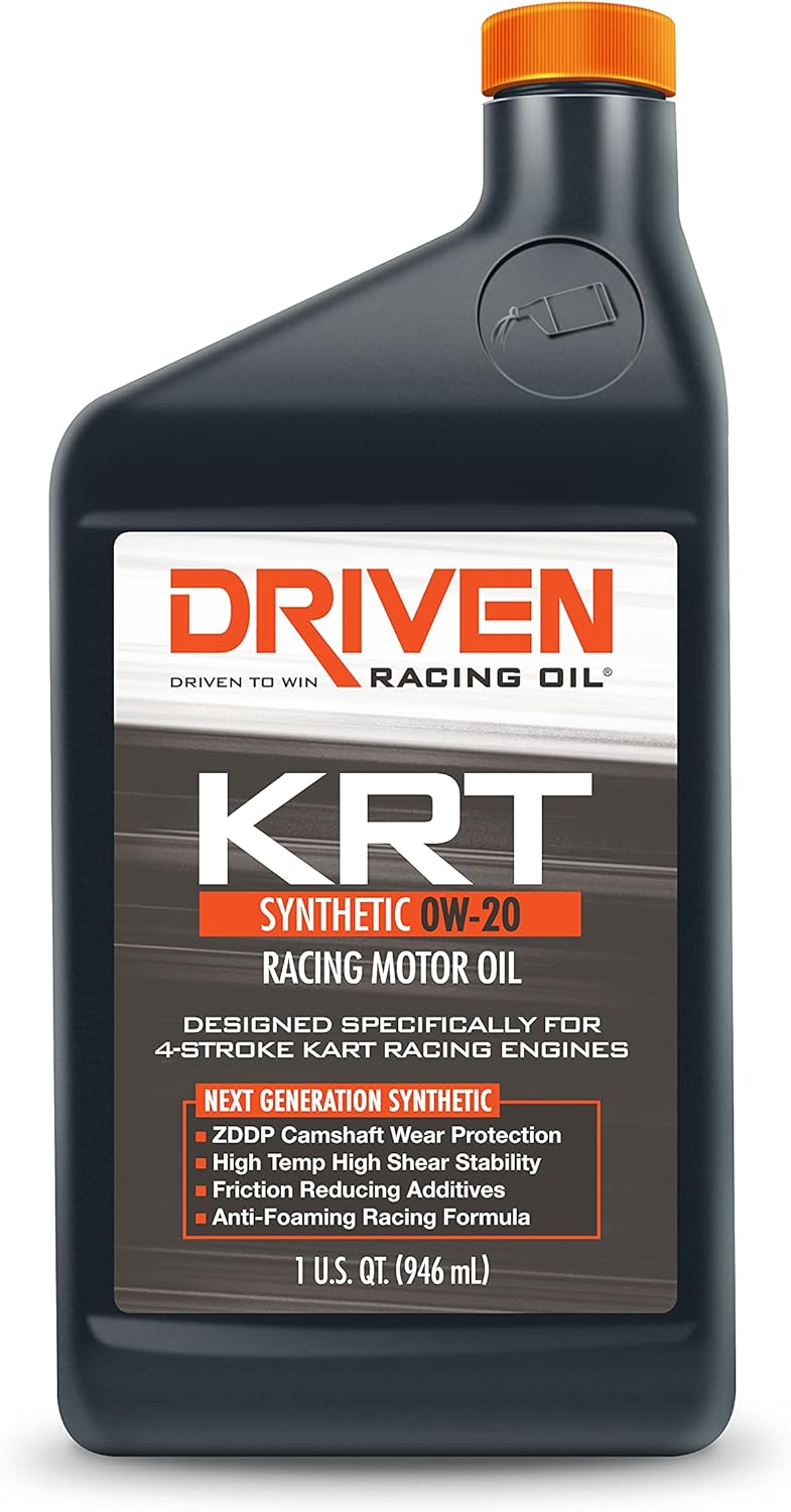 Driven Racing Oil KRT 0W-20 Synthetic Racing Motor Oil - 1 Quart Bottle - Image 1