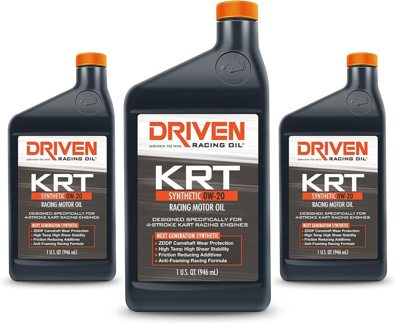 Driven Racing Oil KRT 0W-20 Synthetic Racing Motor Oil - 1 Quart Bottle - Image 3
