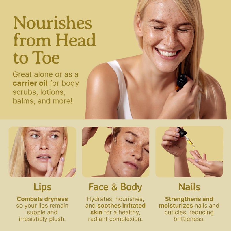 Bella Terra Oils - Organic Jojoba Oil 4oz - Cold-Pressed Excellence, Non-Comedogenic, Bathed in Vitamin C & E, For Those Seeking the Best Oils for Skin - Image 5